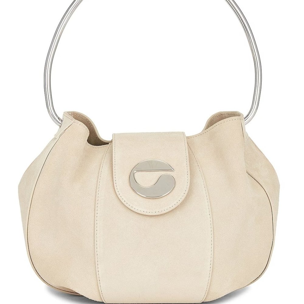 New in Box Coperni Large Ring Bag Beige Silver